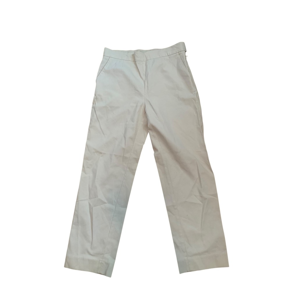 COS Trousers White Straight Leg High Waisted Minimalist Workwear Pants EUR 36